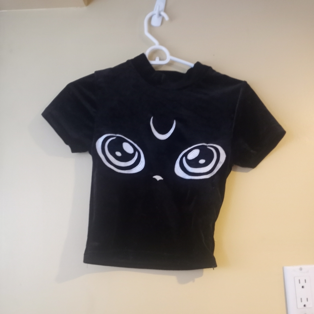Velvet Kittie Crop Top